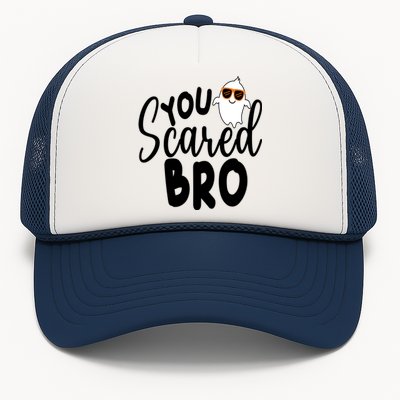 You Scared Bro Funny Halloween Ghost Trucker Hat