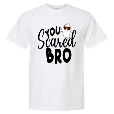 You Scared Bro Funny Halloween Ghost Garment-Dyed Heavyweight T-Shirt