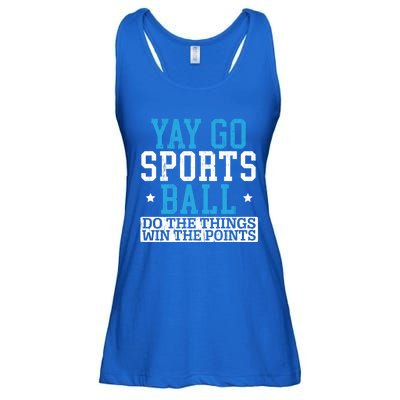 Yay Sports Ball Do The Things Win The Points Sport Player Gift Ladies Essential Flowy Tank