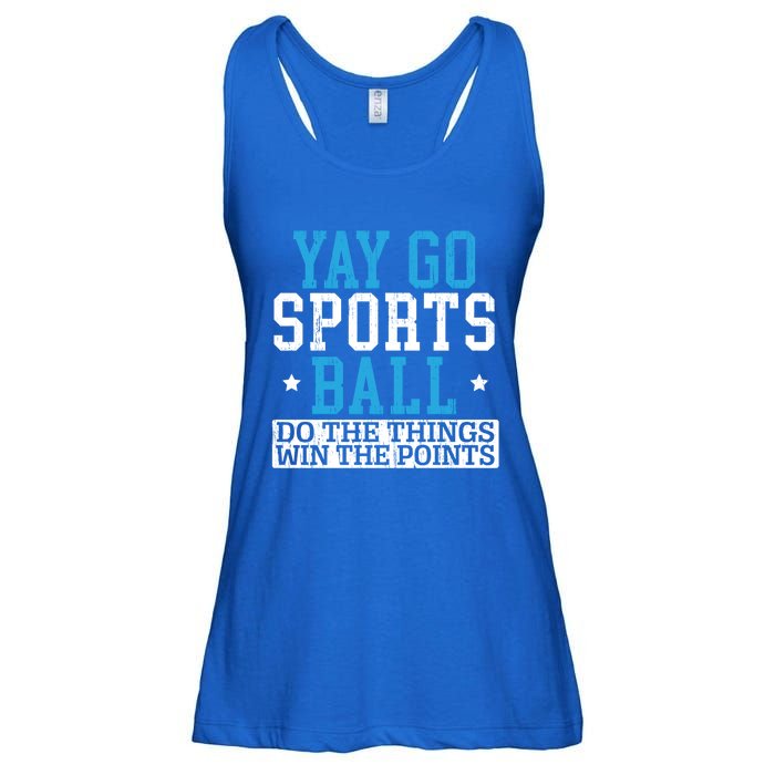 Yay Sports Ball Do The Things Win The Points Sport Player Gift Ladies Essential Flowy Tank