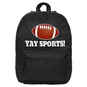 YAY Sports Ball Do the Thing Fan Football Soccer 16 in Basic Backpack