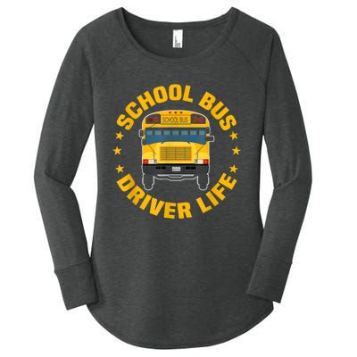 Yellow School Bus Driver Life Women's Perfect Tri Tunic Long Sleeve Shirt