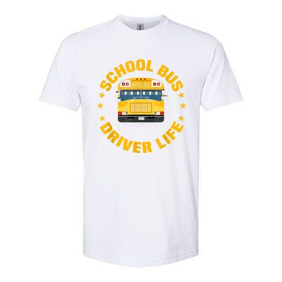 Yellow School Bus Driver Life Softstyle CVC T-Shirt