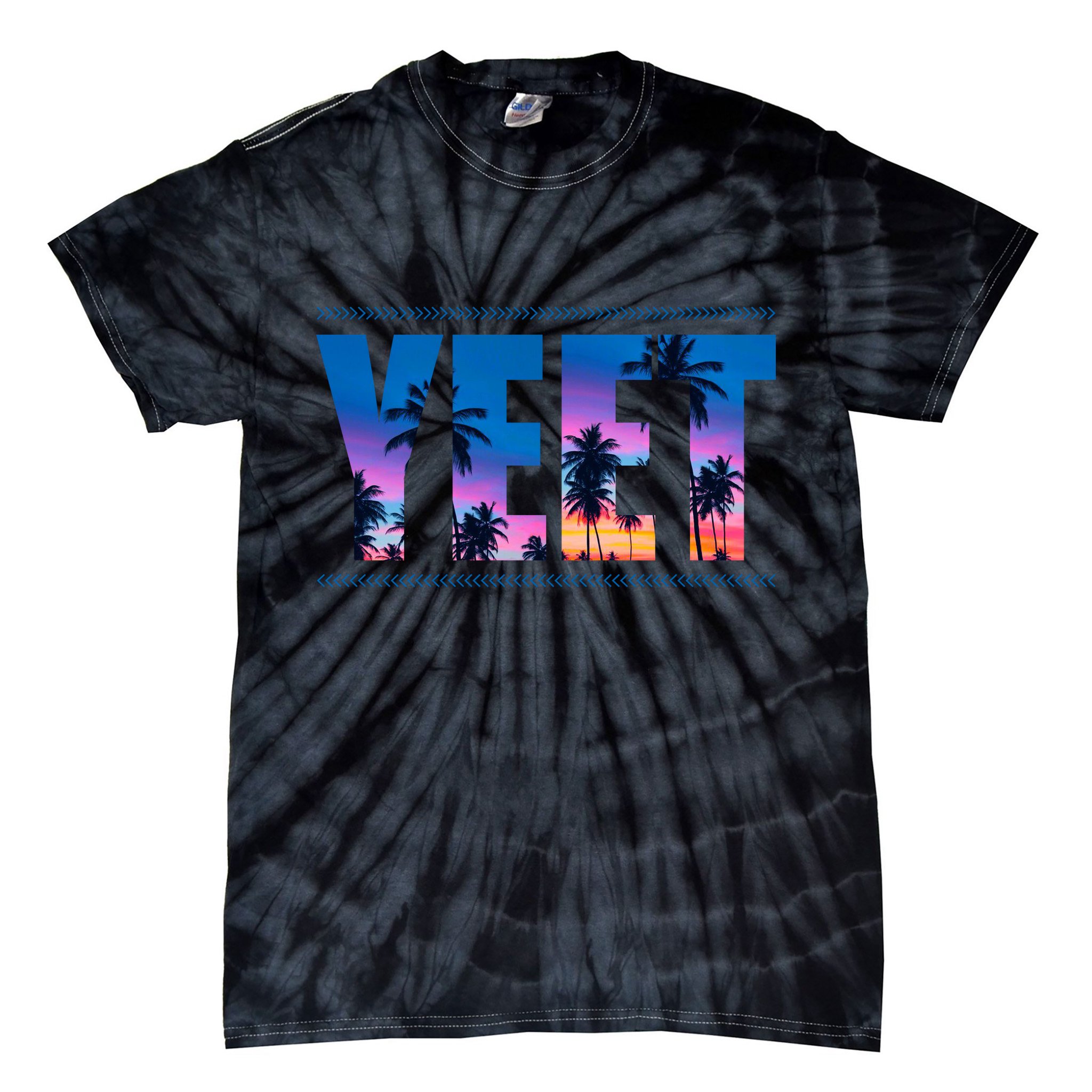 Yeet Sunset Beach Tie-Dye T-Shirt