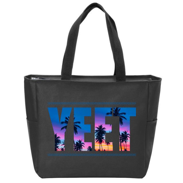 Yeet Sunset Beach Zip Tote Bag