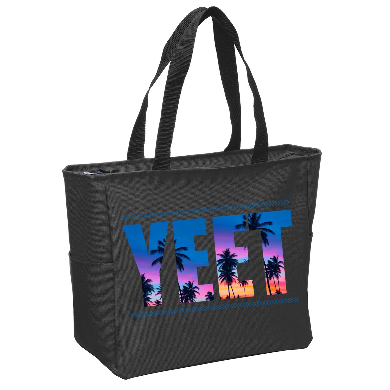 Yeet Sunset Beach Zip Tote Bag