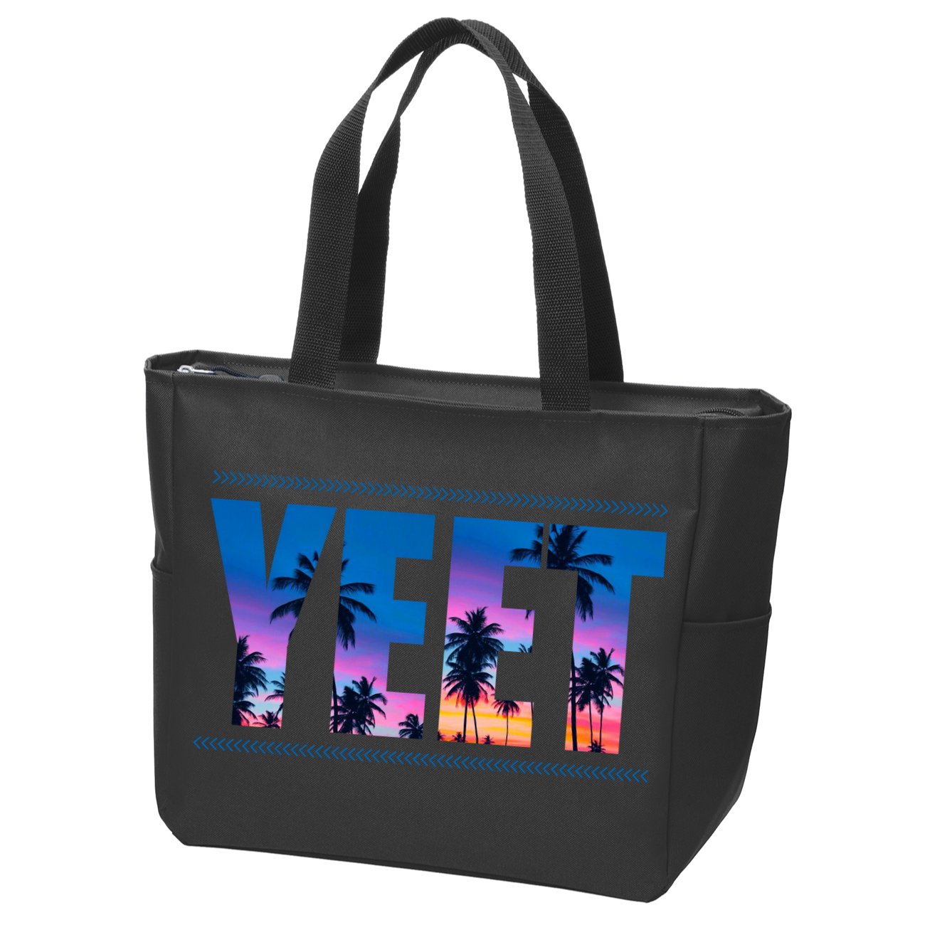 Yeet Sunset Beach Zip Tote Bag