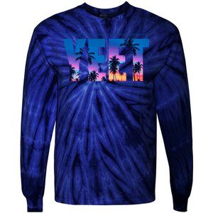 Yeet Sunset Beach Tie-Dye Long Sleeve Shirt