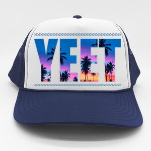 Yeet Sunset Beach Trucker Hat