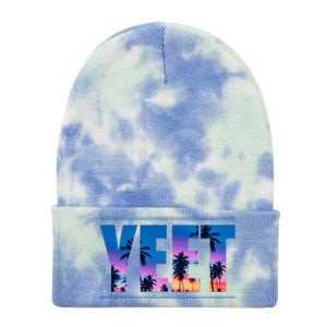 Yeet Sunset Beach Tie Dye 12in Knit Beanie