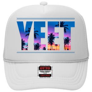 Yeet Sunset Beach High Crown Mesh Back Trucker Hat