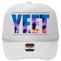 Yeet Sunset Beach High Crown Mesh Back Trucker Hat