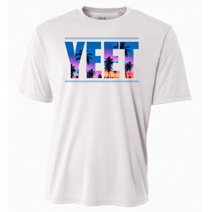 Yeet Sunset Beach Cooling Performance Crew T-Shirt