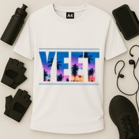 Yeet Sunset Beach Cooling Performance Crew T-Shirt