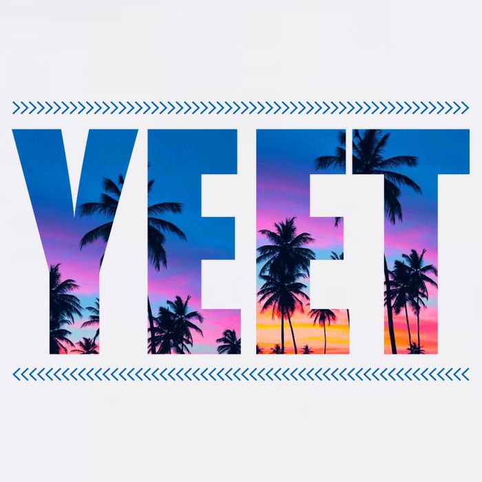 Yeet Sunset Beach Cooling Performance Crew T-Shirt