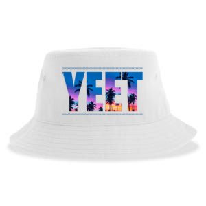 Yeet Sunset Beach Sustainable Bucket Hat