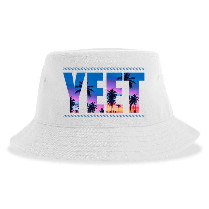 Yeet Sunset Beach Sustainable Bucket Hat