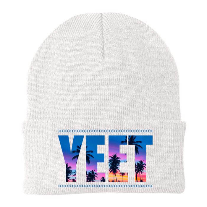 Yeet Sunset Beach Knit Cap Winter Beanie