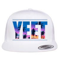 Yeet Sunset Beach Flat Bill Trucker Hat