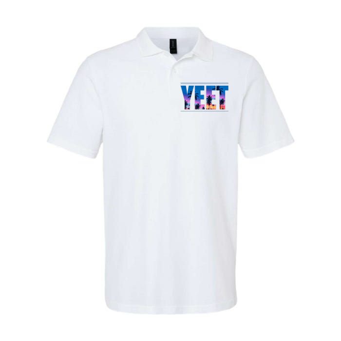 Yeet Sunset Beach Softstyle Adult Sport Polo