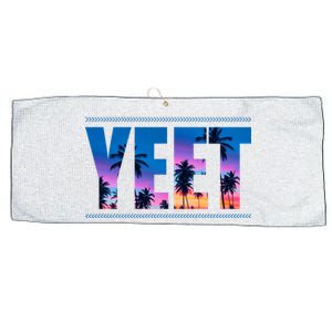 Yeet Sunset Beach Large Microfiber Waffle Golf Towel