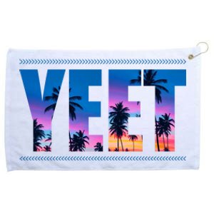 Yeet Sunset Beach Grommeted Golf Towel