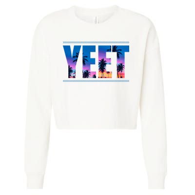 Yeet Sunset Beach Cropped Pullover Crew