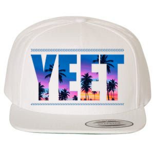 Yeet Sunset Beach Wool Snapback Cap