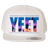 Yeet Sunset Beach Wool Snapback Cap