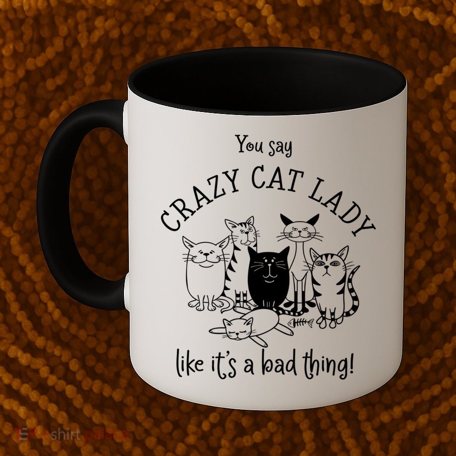 You Say Crazy Cat Lady Like ItS A Bad Thing Meaningful Gift Mug