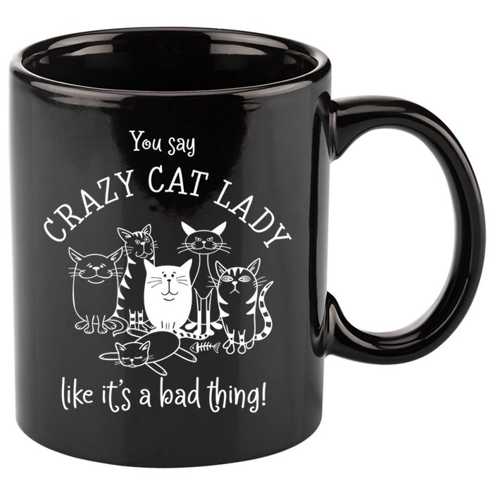 You Say Crazy Cat Lady Like ItS A Bad Thing Meaningful Gift 11oz C Handle Ceramic Mug