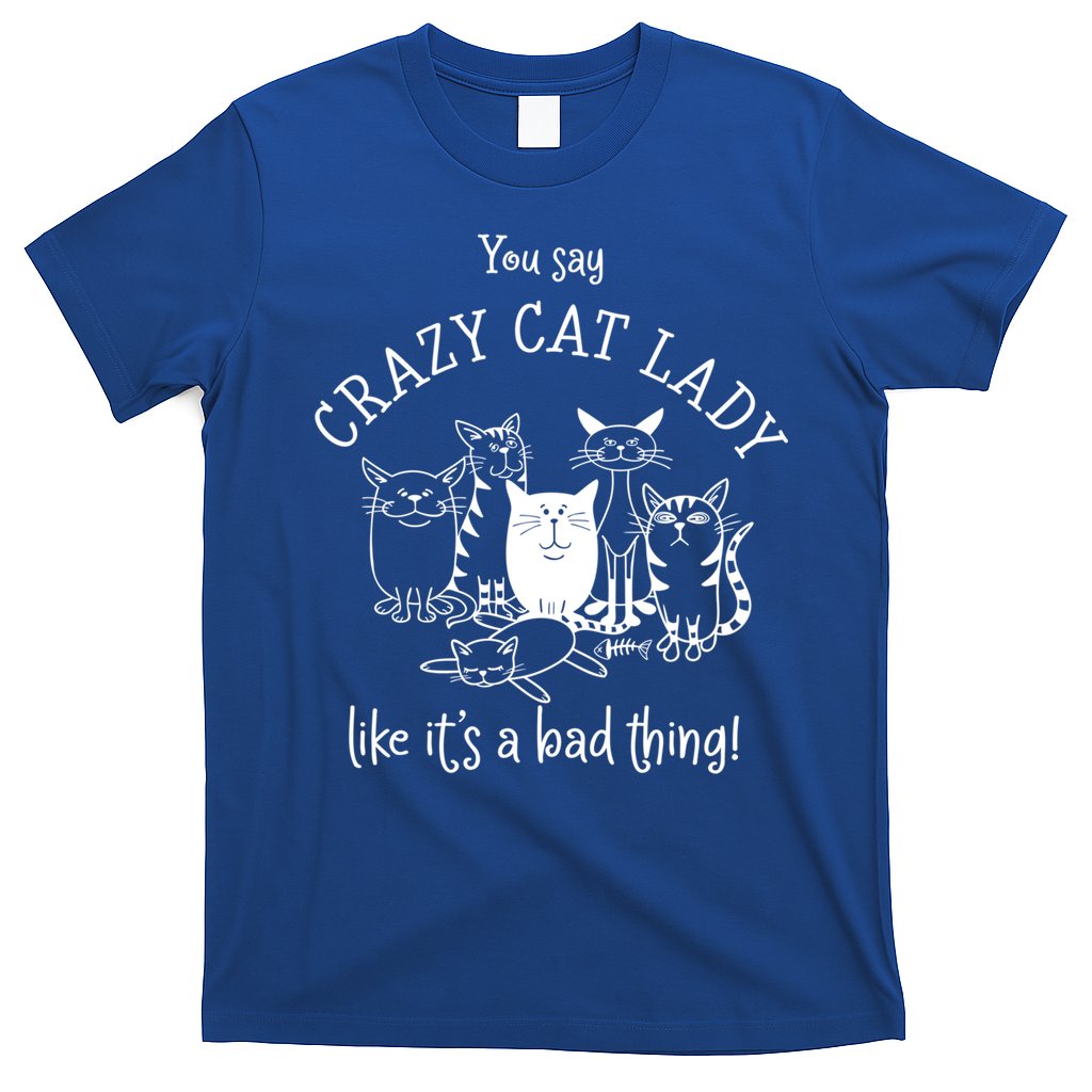You Say Crazy Cat Lady Like ItS A Bad Thing Meaningful Gift T-Shirt