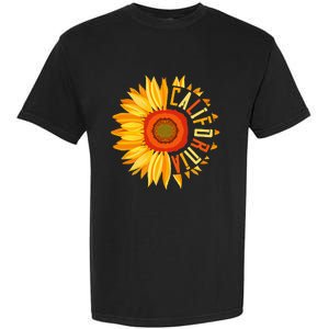 Yellow Sunflower Californian Summer United States California Garment-Dyed Heavyweight T-Shirt