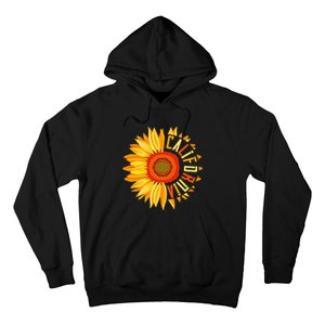 Yellow Sunflower Californian Summer United States California Hoodie