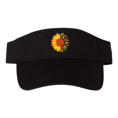 Yellow Sunflower Californian Summer United States California Valucap Bio-Washed Visor