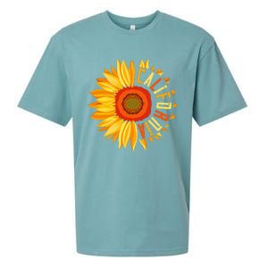 Yellow Sunflower Californian Summer United States California Sueded Cloud Jersey T-Shirt