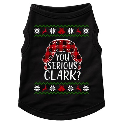 You Serious Cark? Ugly Christmas Sweater Design Doggie Tank