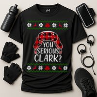 You Serious Cark? Ugly Christmas Sweater Design Performance Shirt
