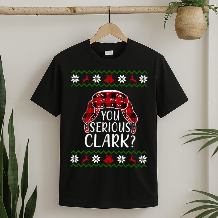 You Serious Cark? Ugly Christmas Sweater Design T-Shirt
