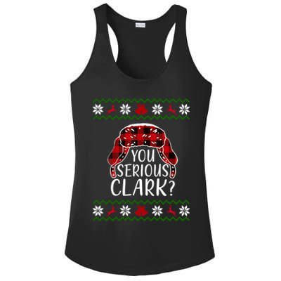 You Serious Cark? Ugly Christmas Sweater Design Ladies PosiCharge Competitor Racerback Tank