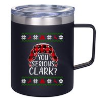 You Serious Cark? Ugly Christmas Sweater Design 12oz Stainless Steel Coffee Mug