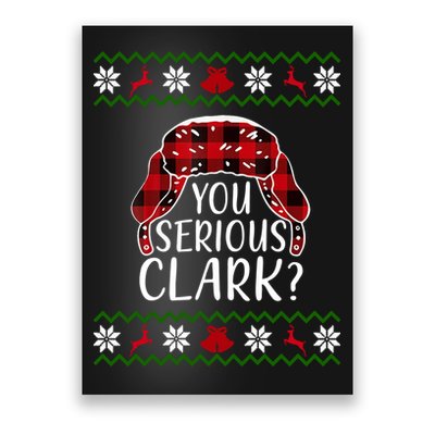 You Serious Cark? Ugly Christmas Sweater Design Poster