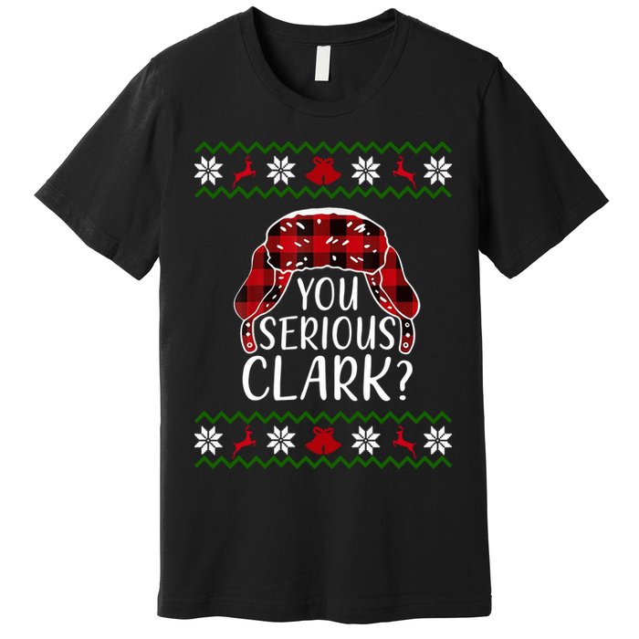 You Serious Cark? Ugly Christmas Sweater Design Premium T-Shirt