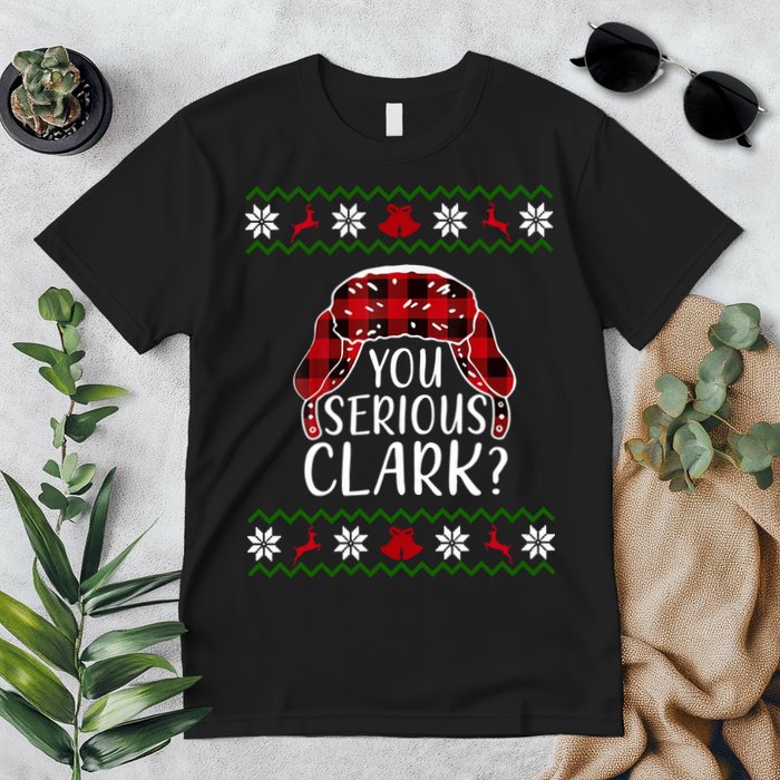 You Serious Cark? Ugly Christmas Sweater Design Premium T-Shirt