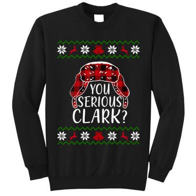 You Serious Cark? Ugly Christmas Sweater Design Tall Sweatshirt
