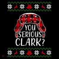 You Serious Cark? Ugly Christmas Sweater Design Pom Pom 12in Knit Beanie