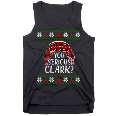 You Serious Cark? Ugly Christmas Sweater Design Tank Top