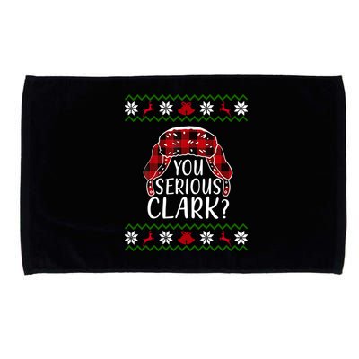 You Serious Cark? Ugly Christmas Sweater Design Microfiber Hand Towel