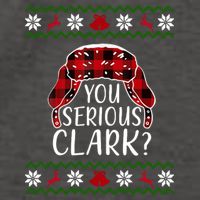 You Serious Cark? Ugly Christmas Sweater Design Vector Backpack
