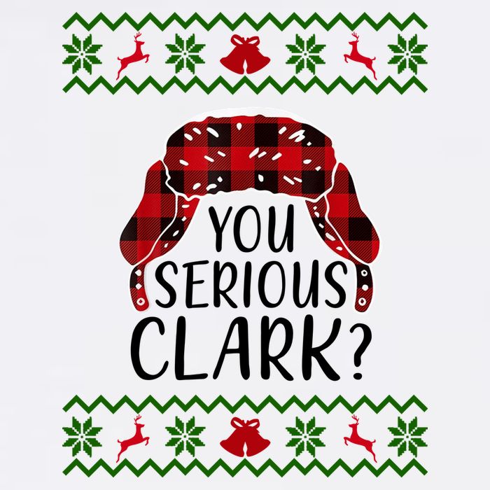 You Serious Cark? Ugly Christmas Sweater Design Garment-Dyed Sweatshirt